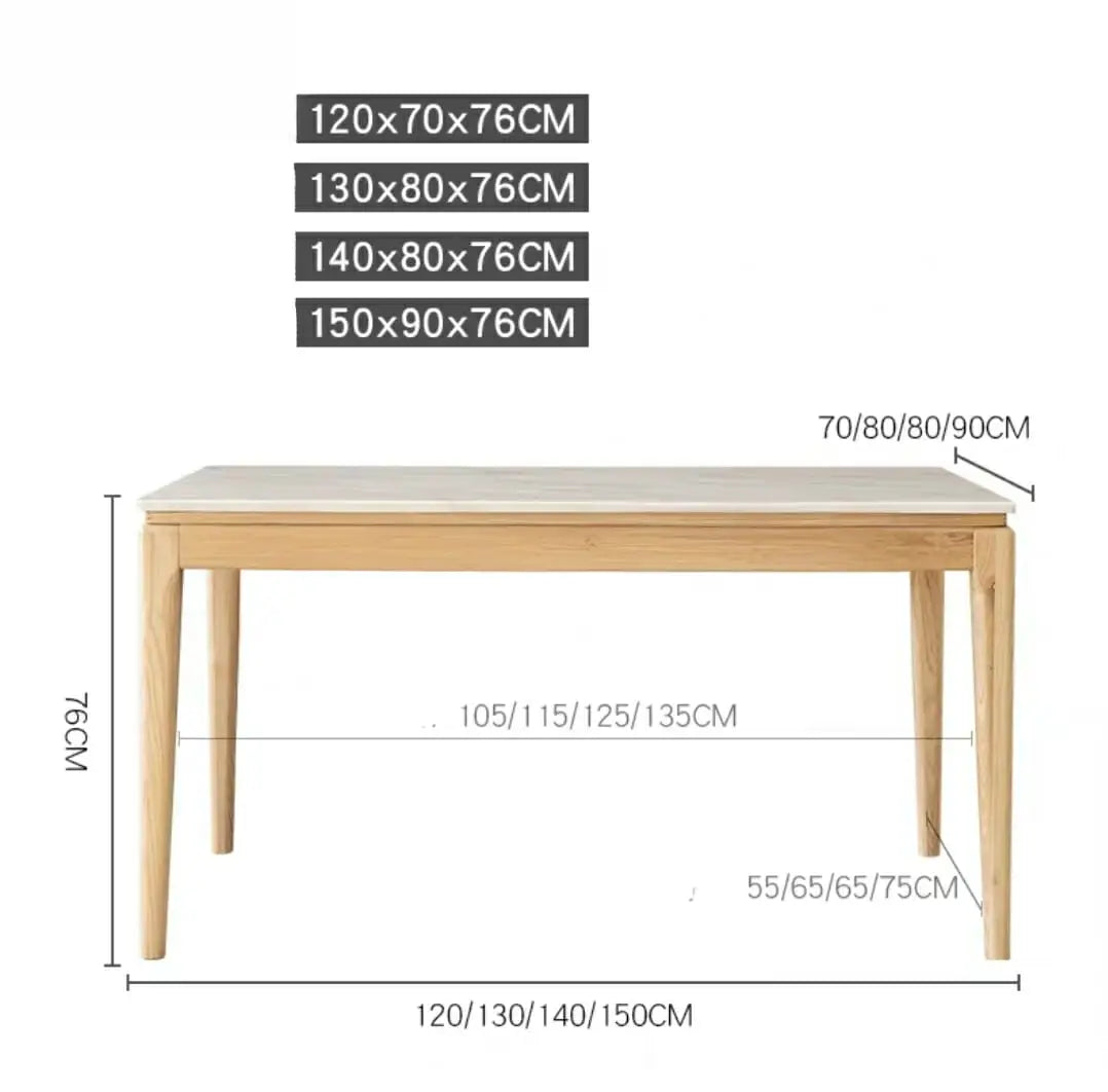 ICILE Scandinavian Marble Dining Table