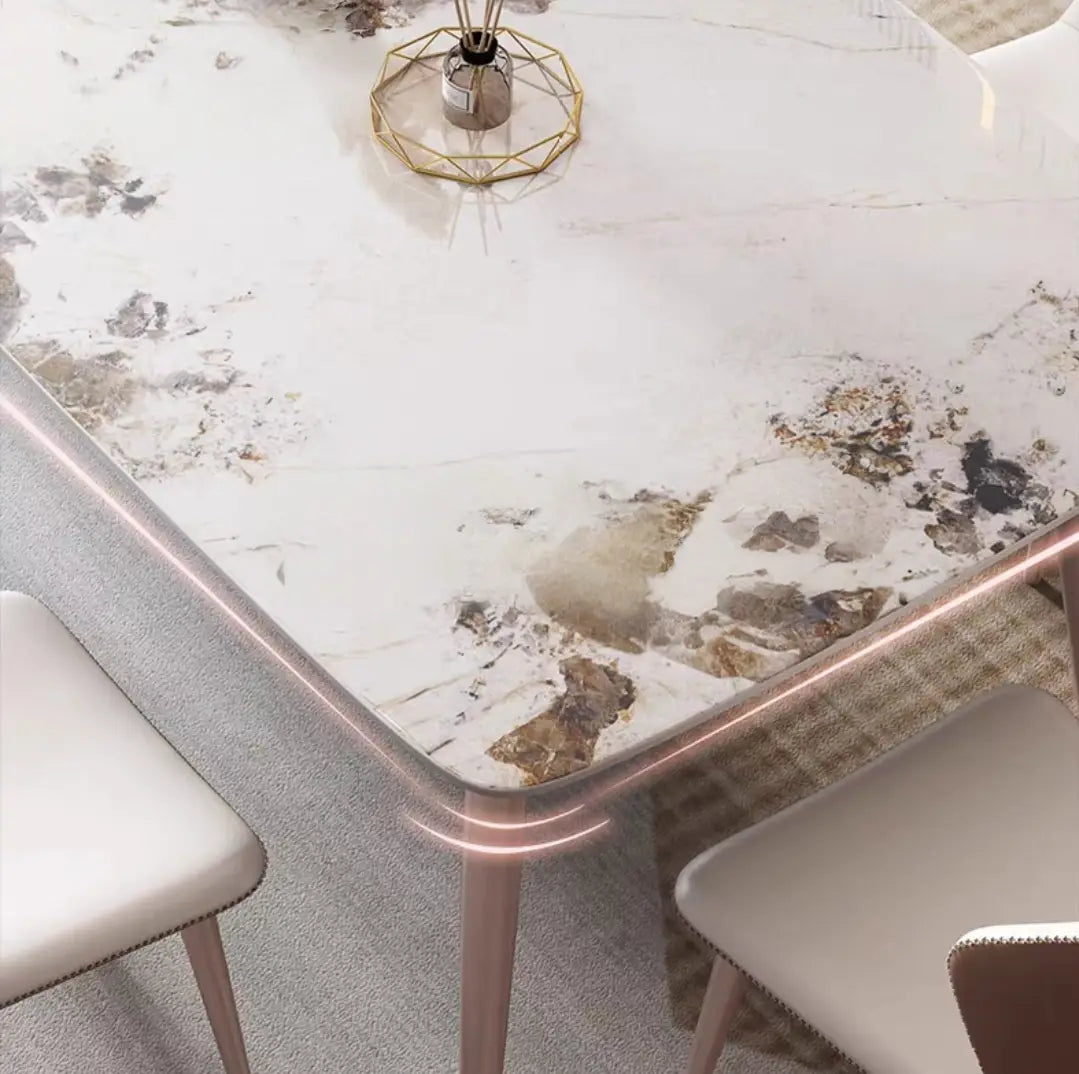 BULL Modern Marble Dining Table & Chairs