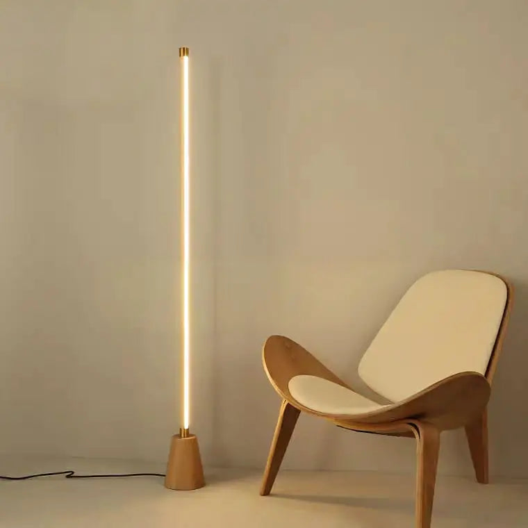 MARTSON Minimalist Solid Wood LED Floor Lamp