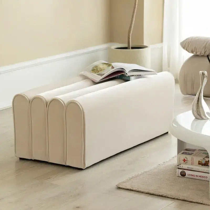CROWLEY Modern Velvet Ottoman