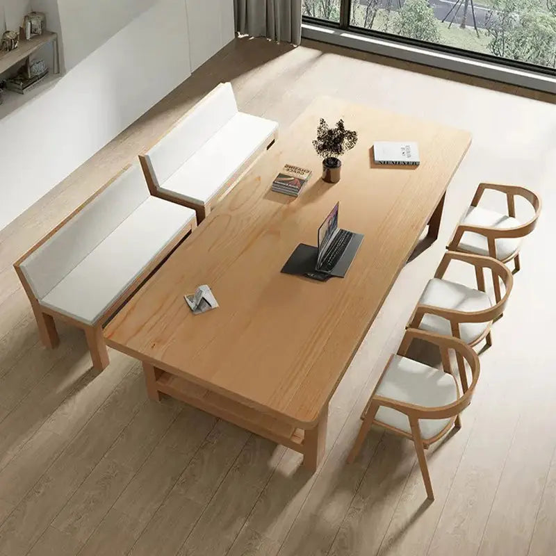 JEFFREY Scandinavian Solid Wood Dining Table
