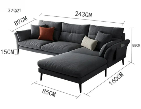 SPECKLE Modern L Shape Sofa