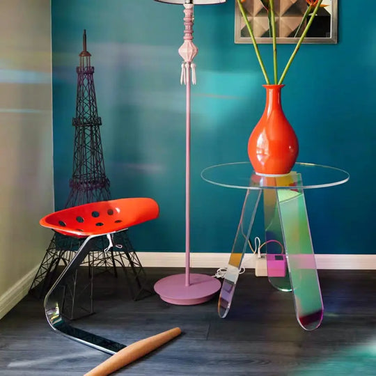RIDGET Postmodern Iridiscent Side Table