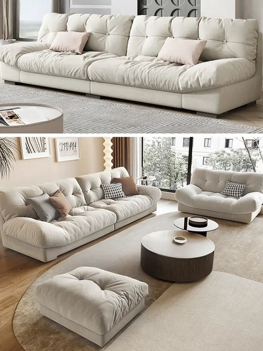 LI Modern Suede Sofa