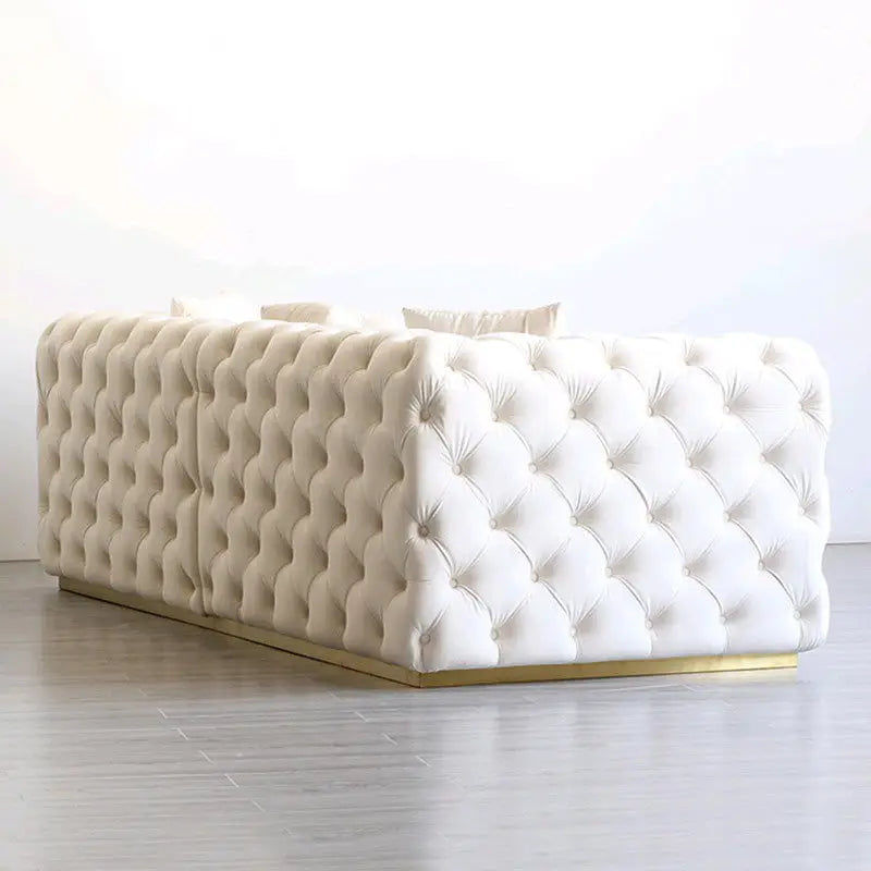 BAYON Victorian Chesterfield Velvet Sofa