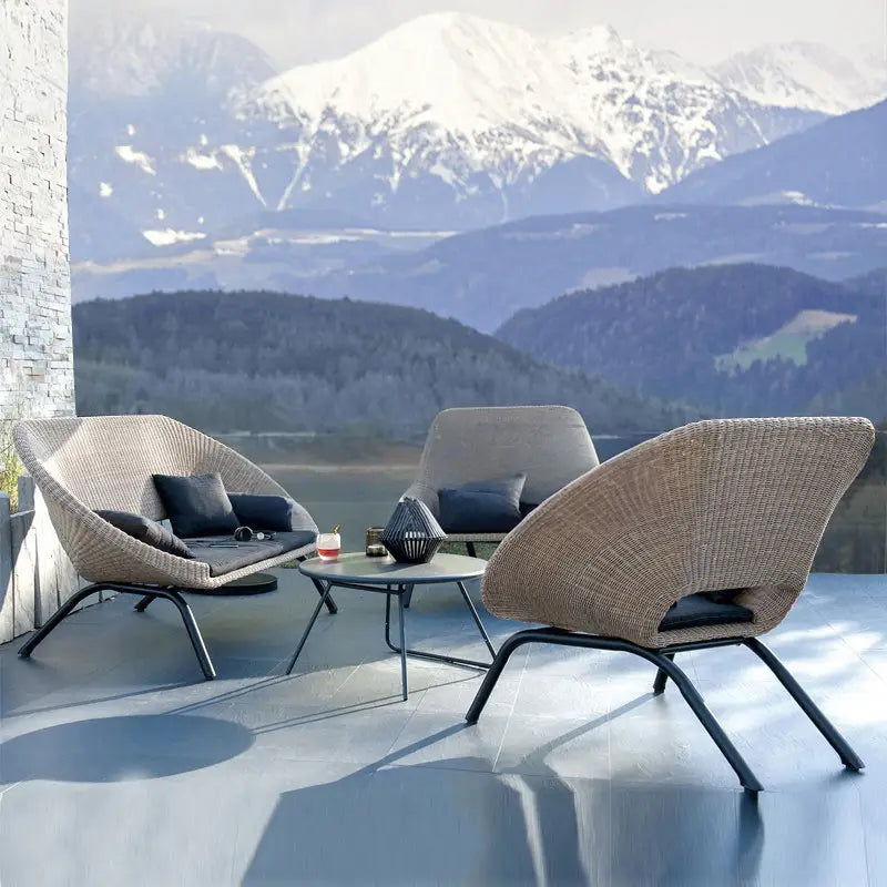 LOINE Modern Rattan Outdoor Sofa