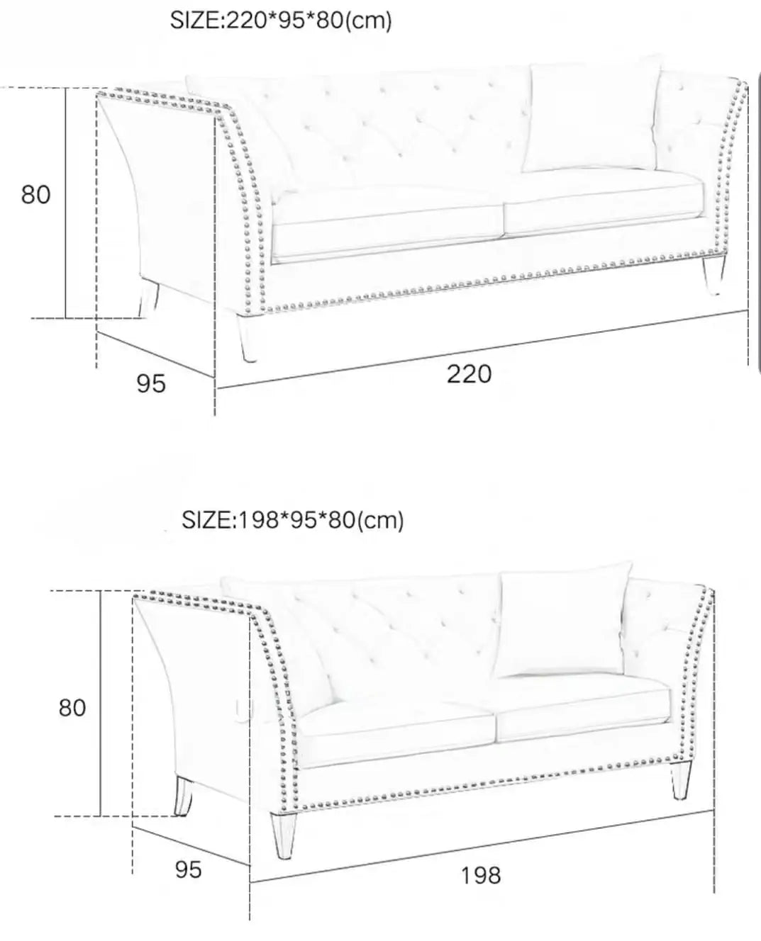 OSCAR Victorian Tufted Sofa