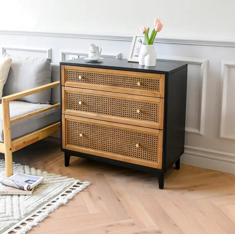 AFFECTION Vintage Rattan Chest of Drawers