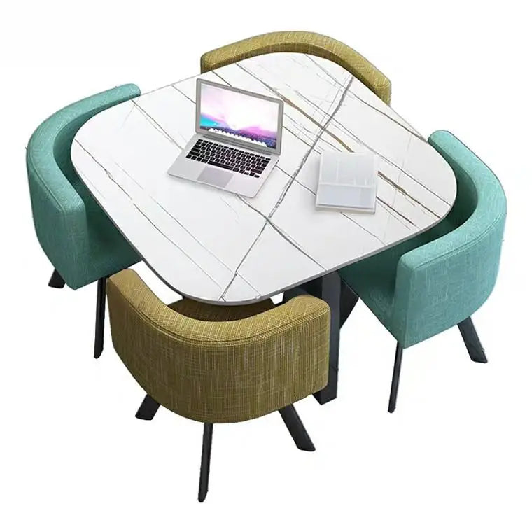 TISE Modern Marble Dining Table & Chairs