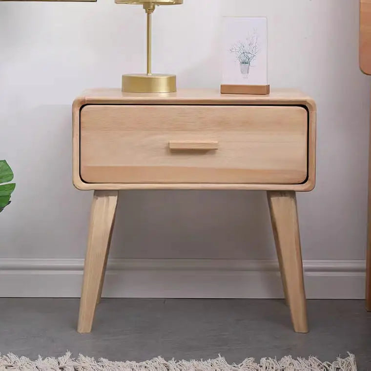 JFK Rustic Solid Wood Bedside Table