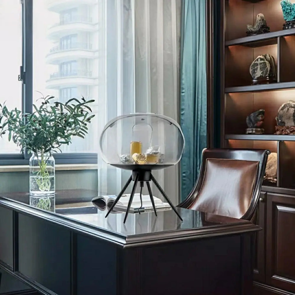 AURIS Modern Glass Dome Table Lamp