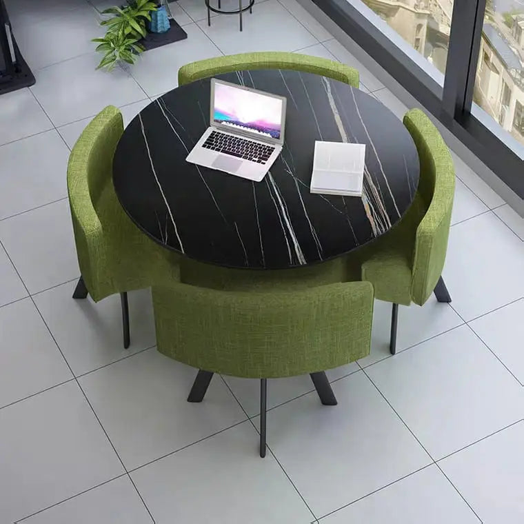 TISE Modern Marble Dining Table & Chairs