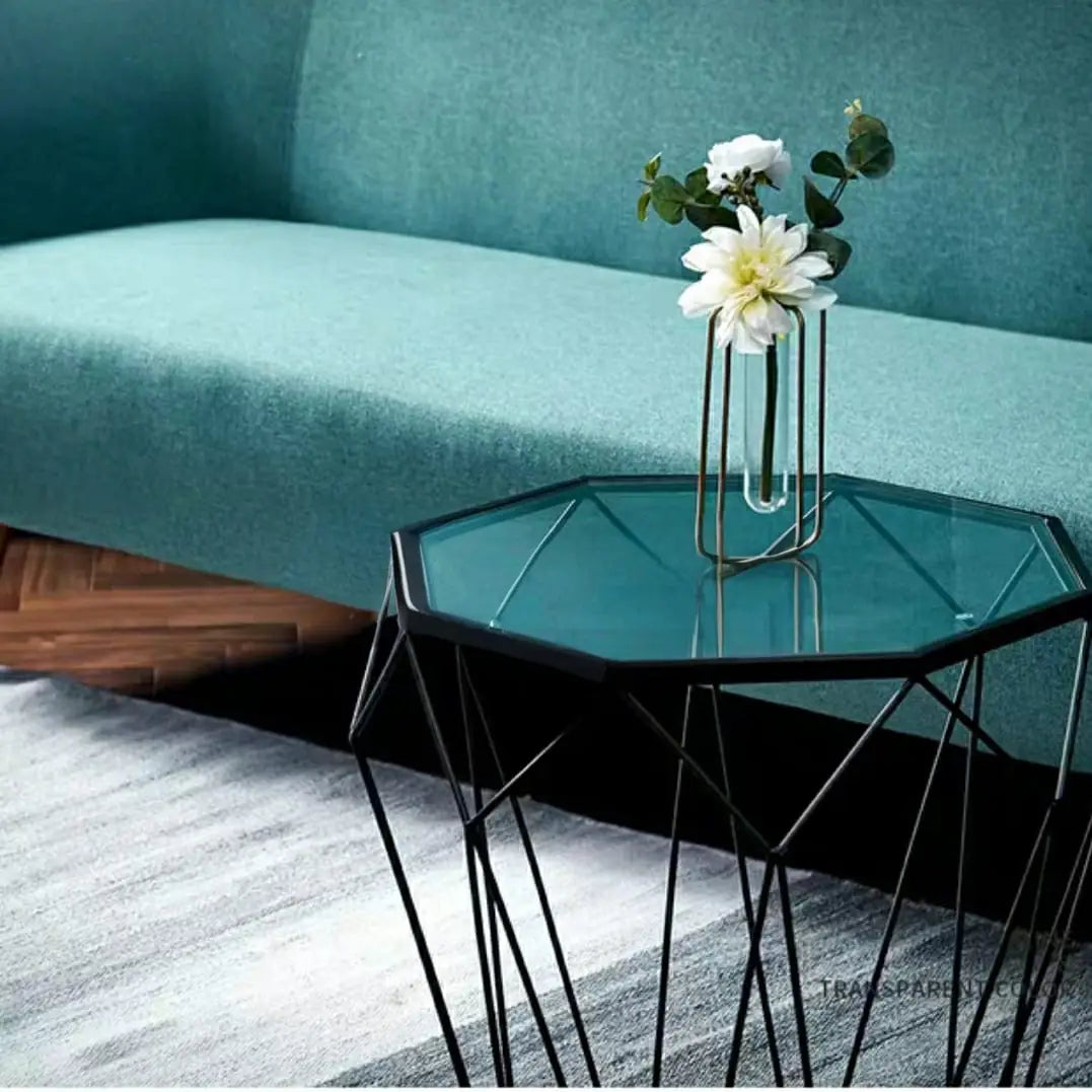 ALVERES Modern Wireframe Side Table
