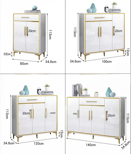 MAX Modern Glossy Shoe Cabinet
