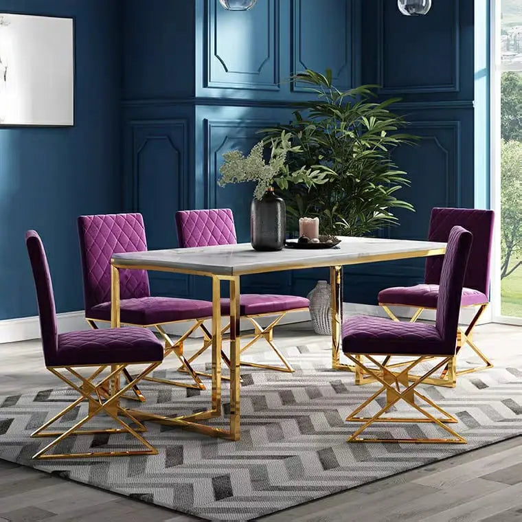 CAVEN Modern Marble Dining Table & Chairs