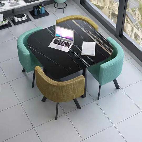 TISE Modern Marble Dining Table & Chairs