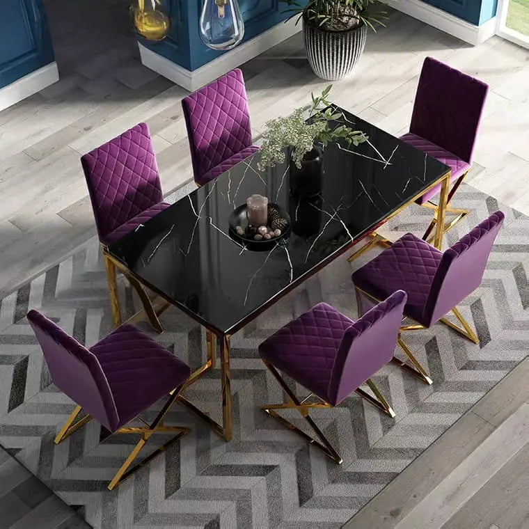 CAVEN Modern Marble Dining Table & Chairs