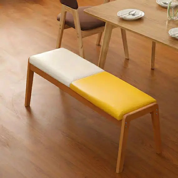 ADRIEA  Scandinavian Solid Wood Dining Bench
