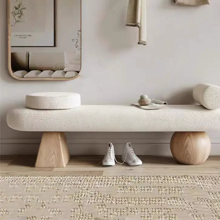 RAPHUES Modern Boucle Bench