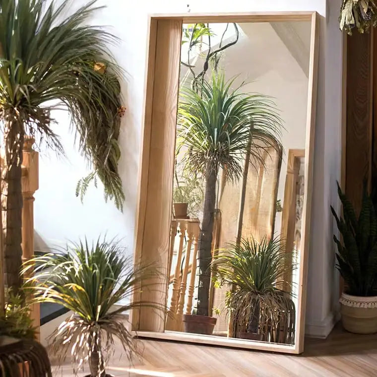 WELLINGTON Rustic Solid Wood Wall Mirror