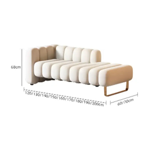 CAL Modern Velvet Ottoman