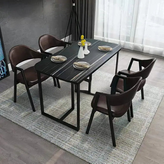 HORNET Modern Marble Dining Table & Chairs