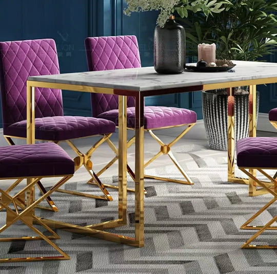 CAVEN Modern Marble Dining Table & Chairs