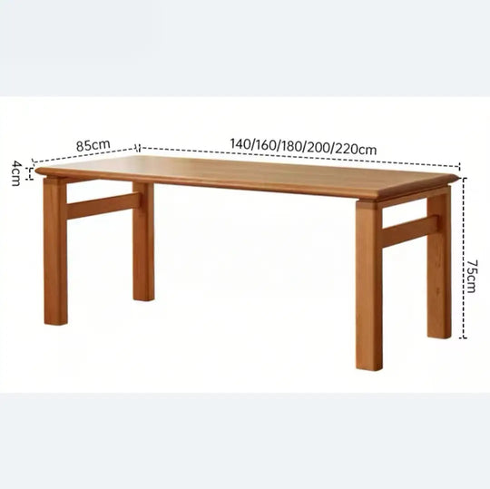 LOUIS Japandi Solid Wood Dining Table
