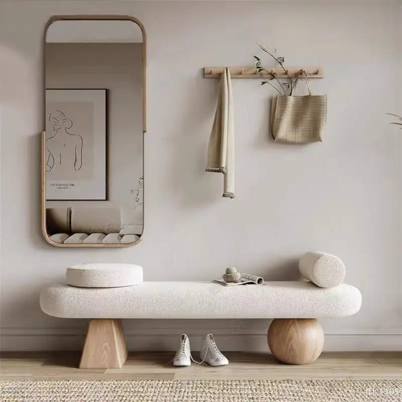 RAPHUES Modern Boucle Bench