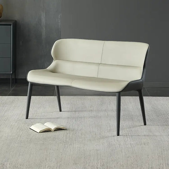 AMAURY Modern Leather Dining Bench & Chairs