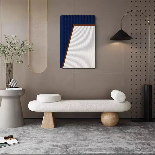 RAPHUES Modern Boucle Bench