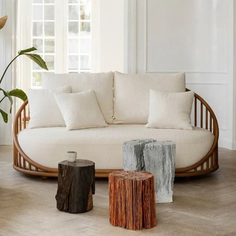 AGLIS Japandi Solid Wood Sofa