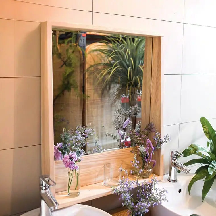 WELLINGTON Rustic Solid Wood Wall Mirror
