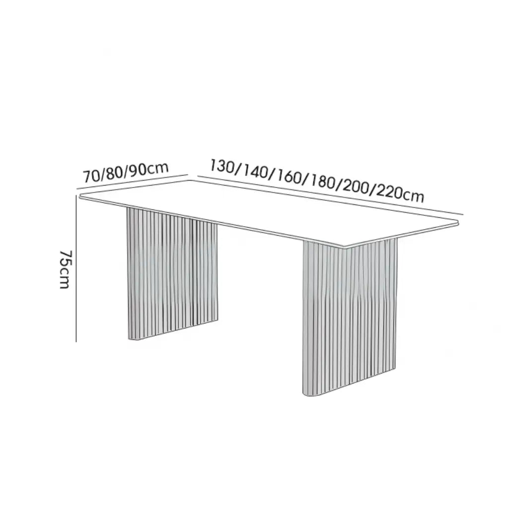 WIYA Modern Sintered Stone Dining Table