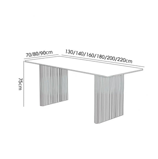 WIYA Modern Sintered Stone Dining Table