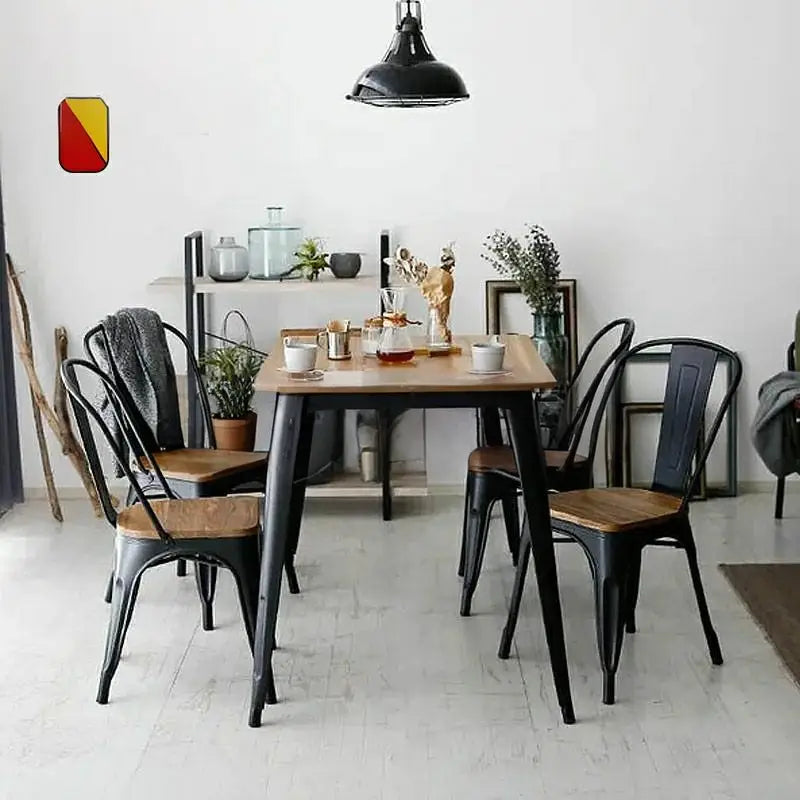 ARCANE Industrial Solid Wood Dining Table