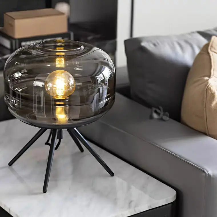 AURIS Modern Glass Dome Table Lamp