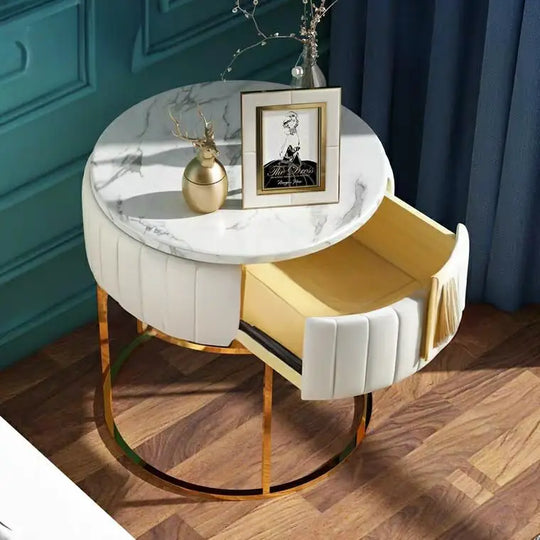 KIRSTEEN Modern Marble Bedside Table