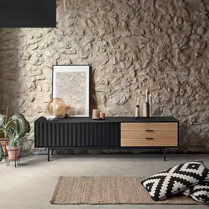 ANDRELZY Modern Industrial TV Console