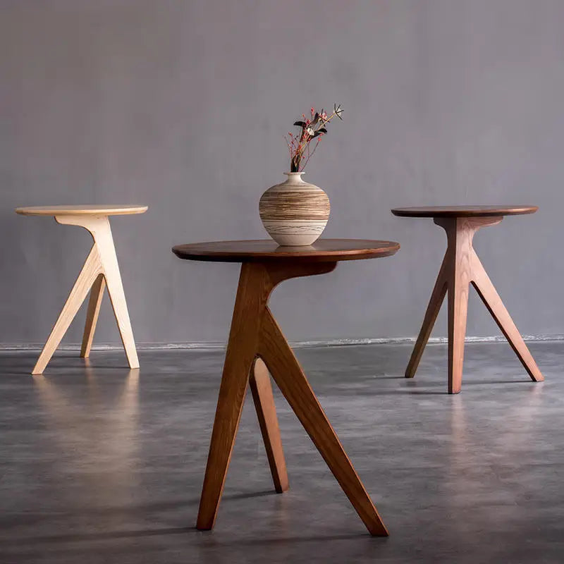 AOP Solid Wood Side Table