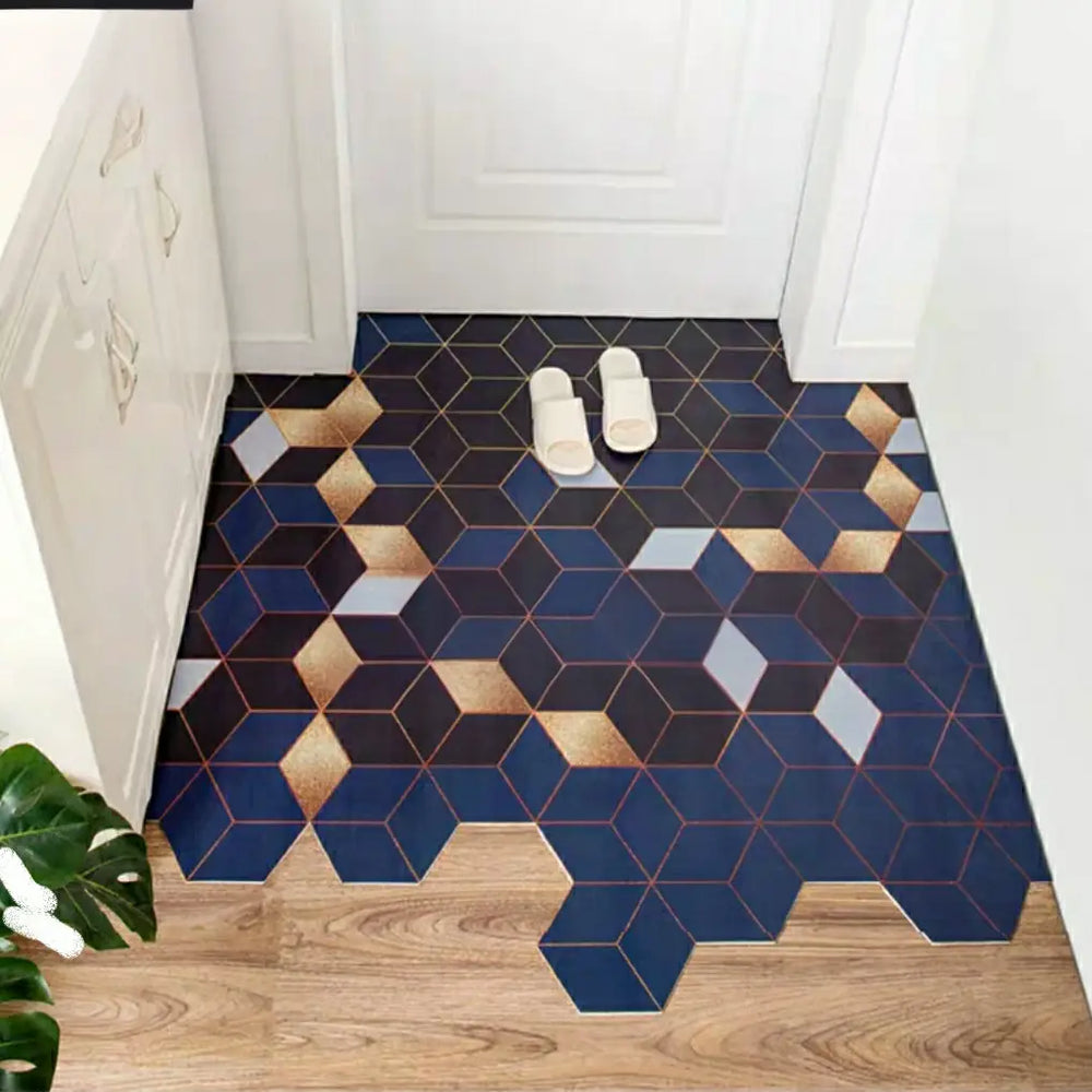 ALAN Modern Hexagon Entryway Floor Rug