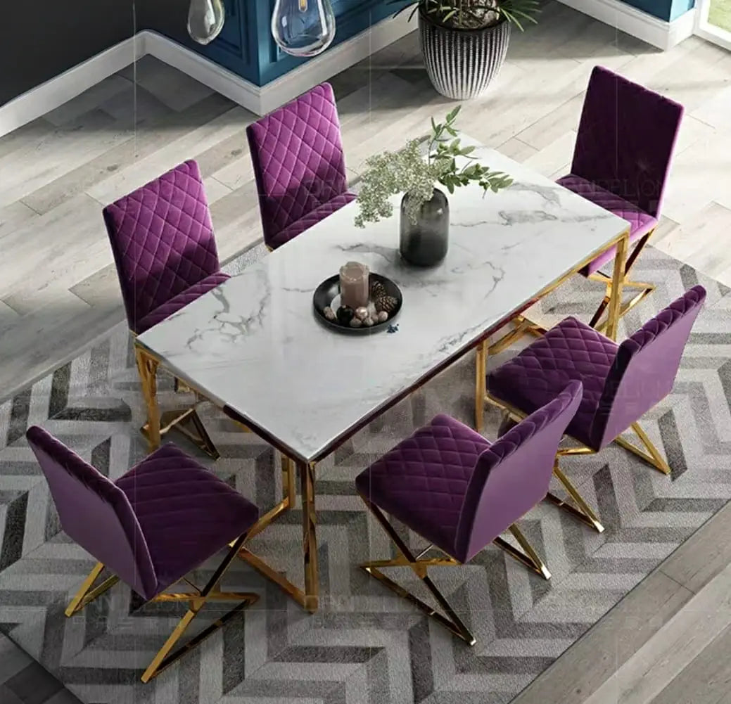 CAVEN Modern Marble Dining Table & Chairs