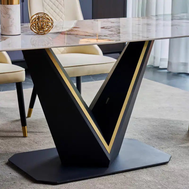 MELBON Modern Sintered Stone Dining Table