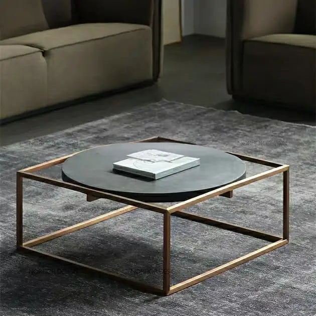 ALEXANDRA Modern Industrial Coffee Table