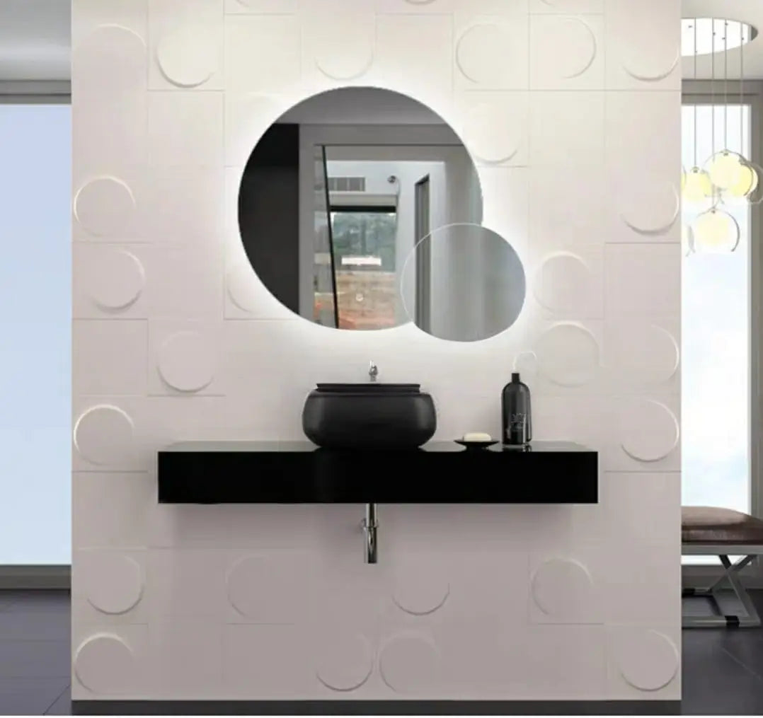 BARN Modern LED Round Wall Mirror