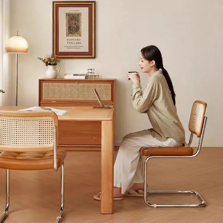 LOUIS Japandi Solid Wood Dining Table