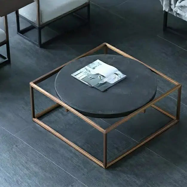 ALEXANDRA Modern Industrial Coffee Table