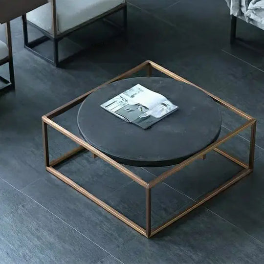 ALEXANDRA Modern Industrial Coffee Table