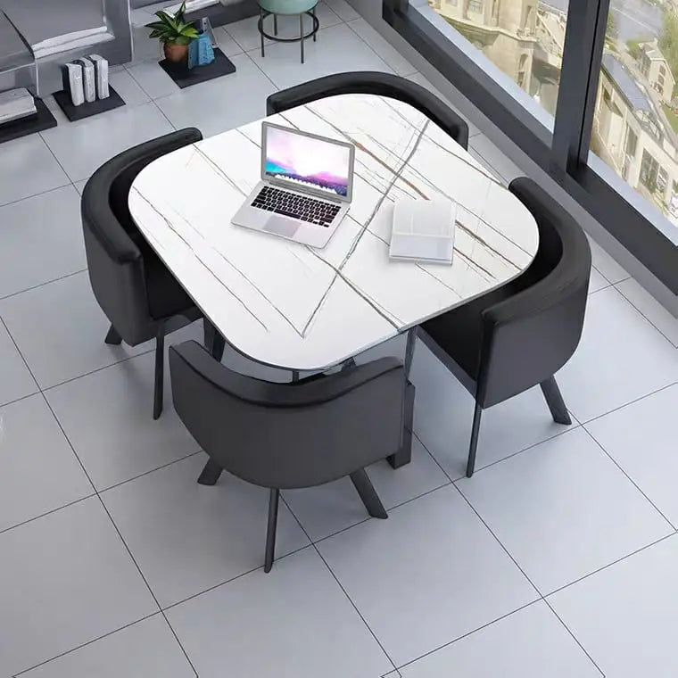 TISE Modern Marble Dining Table & Chairs