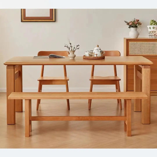 LOUIS Japandi Solid Wood Dining Table